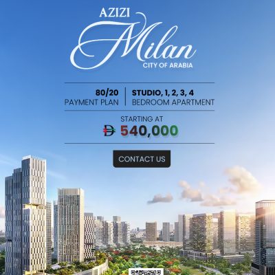 AZIZI MILAN - CITY OF ARABIA Modern living redefined at an unbeatable price!🏢 Studio, 1, 2, 3,